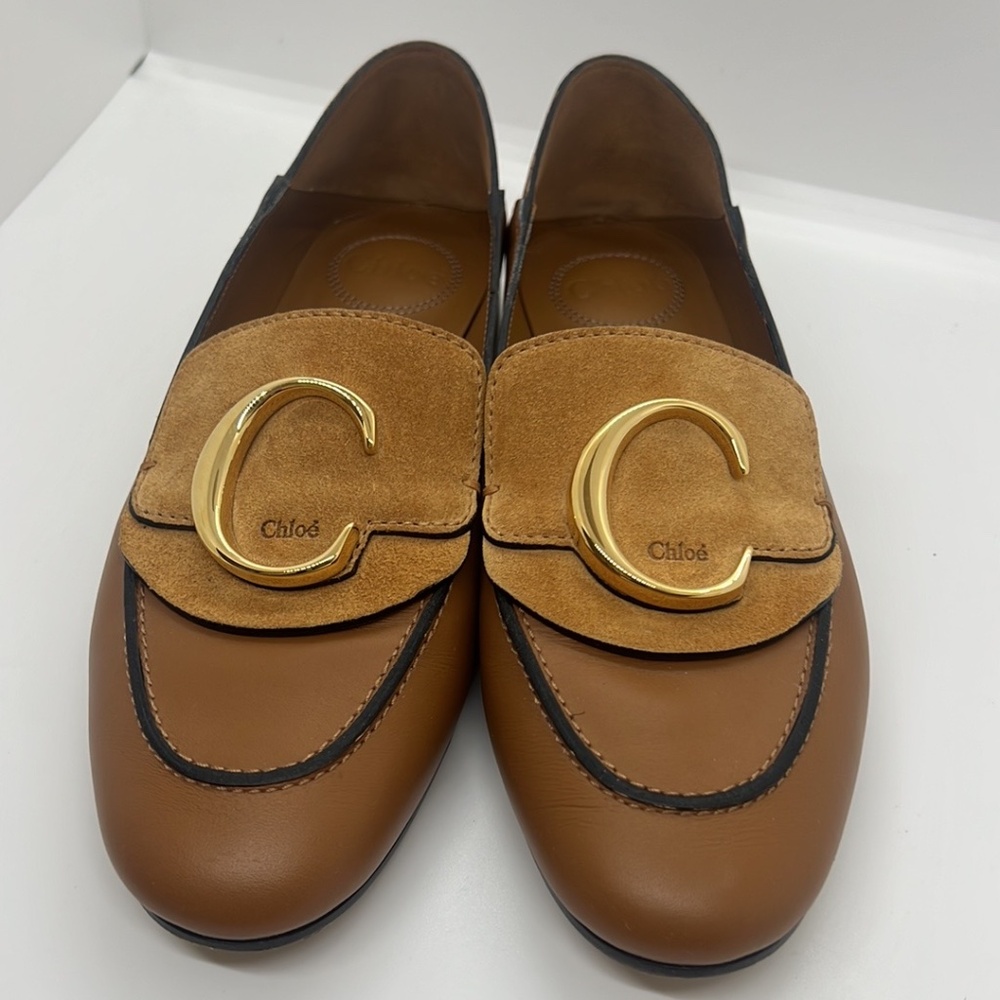 Chloe Loafers (Browns w/ Gold “C”)